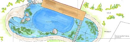 handgezeichneter Gartenplan 6